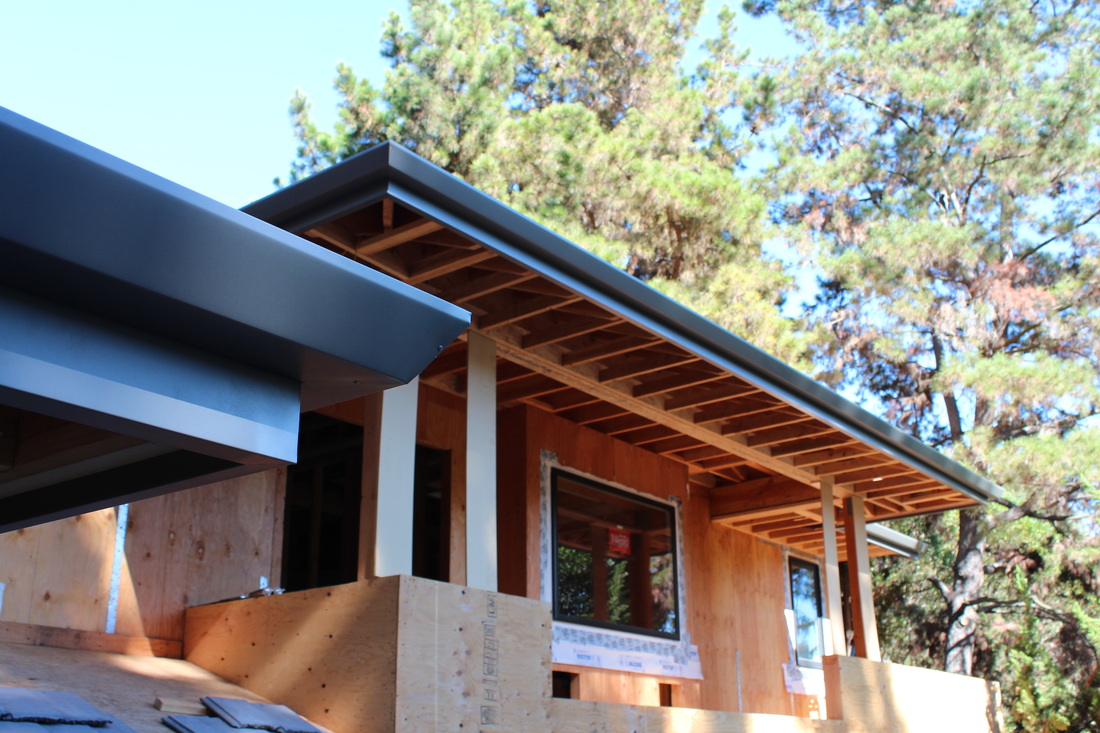 Fascia Board Wrap Or Cladding In Aluminum Rain Gutters Orange